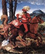 BALDUNG GRIEN, Hans The Knight, the Young Girl, and Death ddww Norge oil painting reproduction